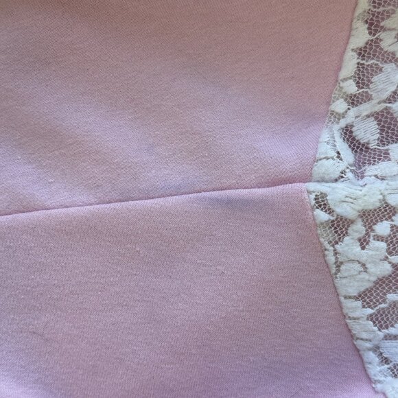 Torrid Pink & Black Colorblock Super Soft Fleece w/ Lace Yoke - Womens Size 0/L - Picture 7 of 7